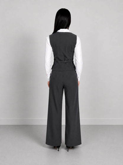 Isla Waistcoat - Charcoal grey