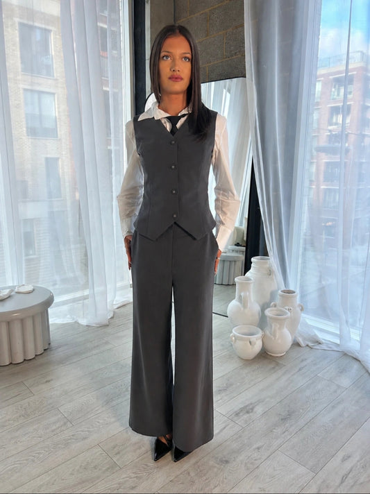 Irene Trousers  Charcoal grey