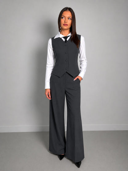 Isla Waistcoat - Charcoal grey