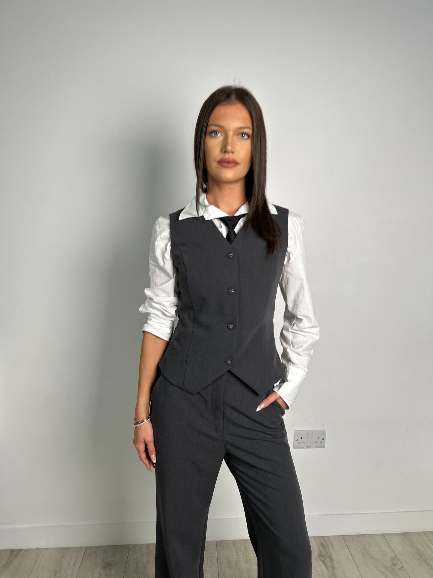 Irene Trousers  Charcoal grey