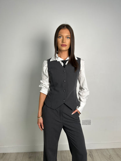 Irene Trousers  Charcoal grey