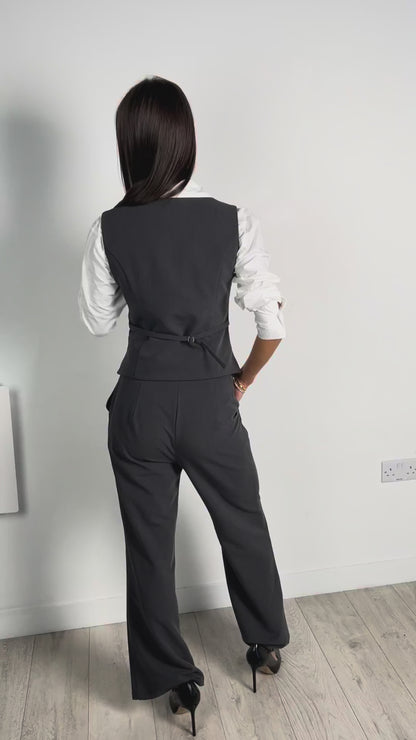 Irene Trousers  Charcoal grey